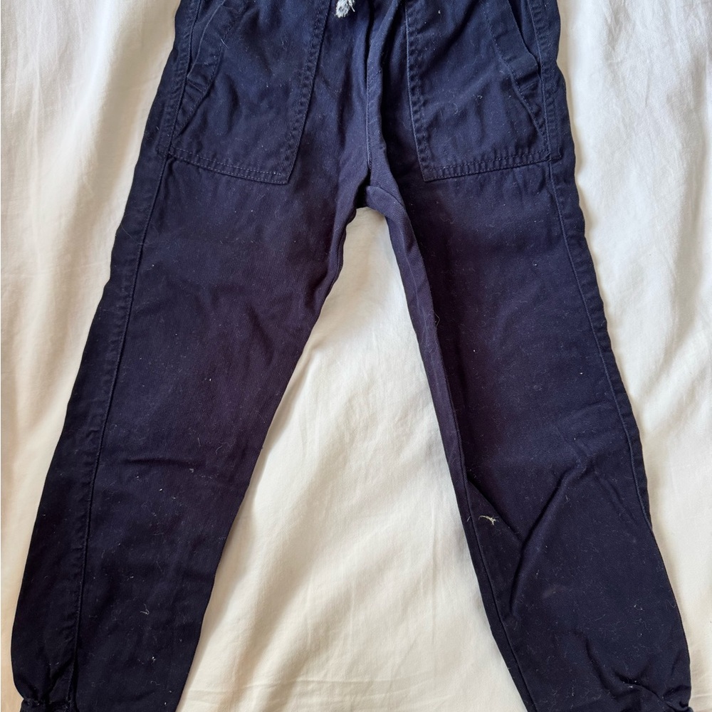 H&M Men's Dark Blue Cargo Pants